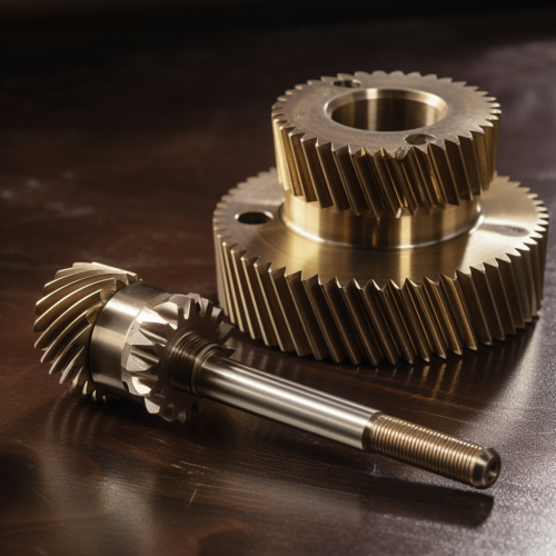 double helical gear and shaft