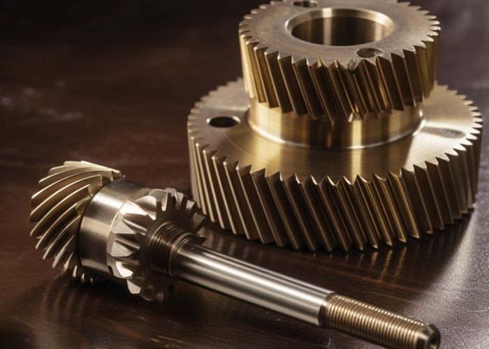 double helical gear and shaft