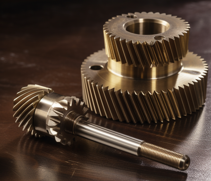 double helical gear and shaft