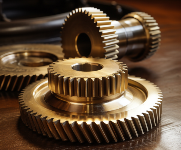 double helical gear, brass material.