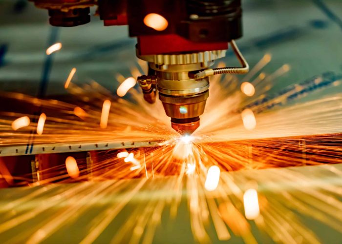 laser cutting spark