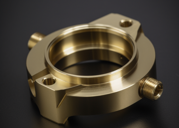 milling brass component