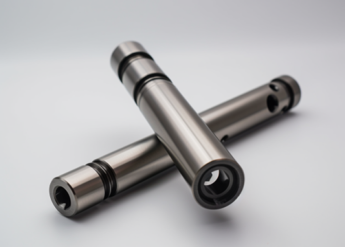 milling metal shaft, hardened.
