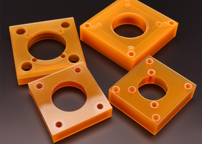 milling polyimide plastic component