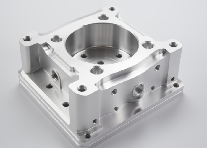 milling process, aluminum with as machined finish