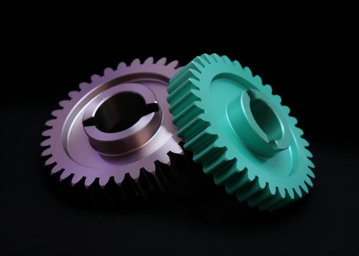 powder coating spur gears