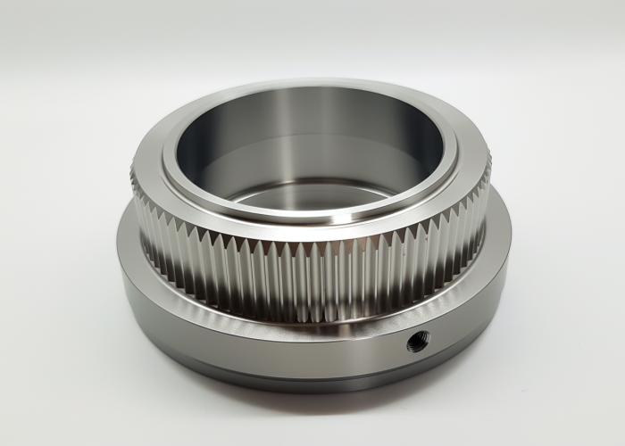 pulley base. cnc turning. ss 304