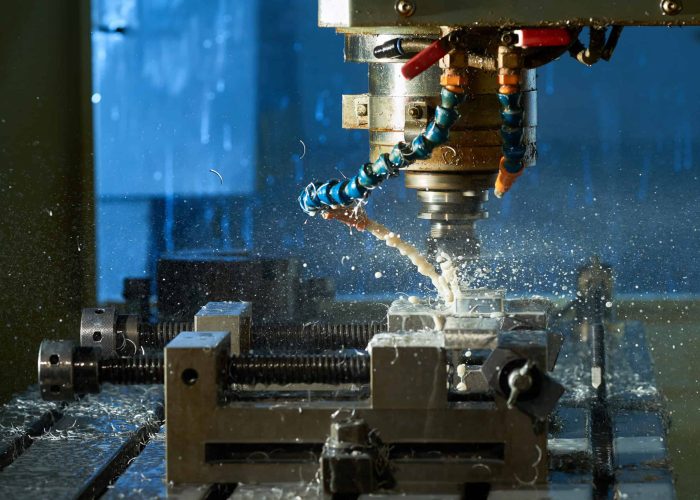 CNC metal milling work
