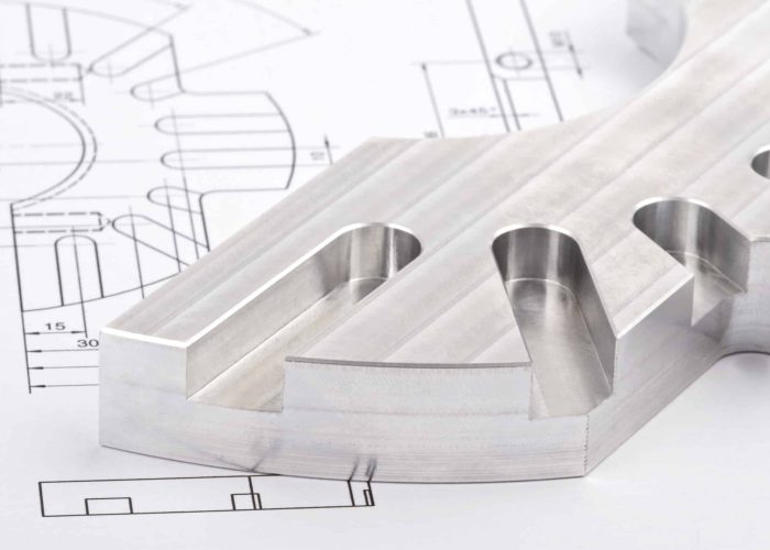 CNC Aluminum part with drawing
