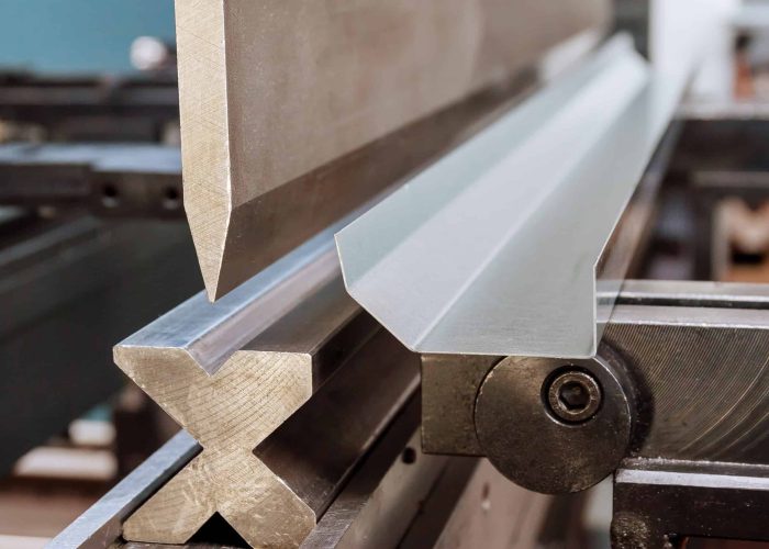 Bending metal 1.0 mm on table