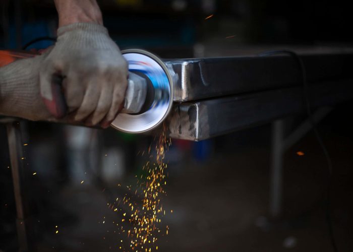 hand-polishing for metal corner