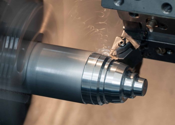 CNC Lathe in work
