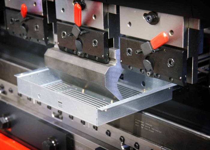 sheet metal case in bending machine
