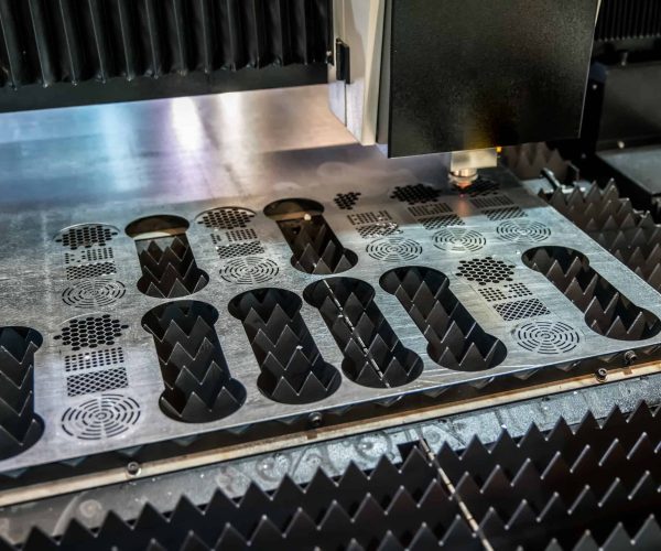 sheet metal in laser cutting process