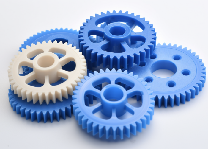 spur gear series, blue and white, transmission part
