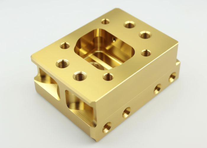 support base, brass, cnc milling