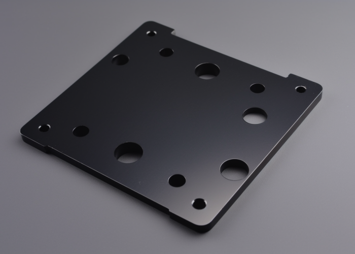 thin metal plate, black anodizing