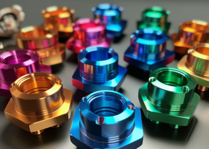 turning part, anodizing, colors
