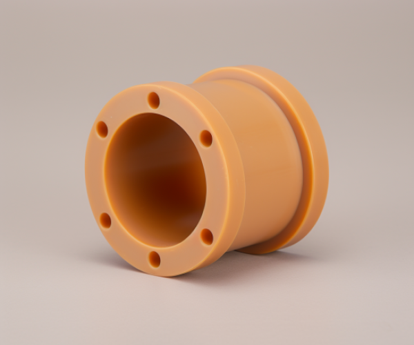 yellow ptfe turning part