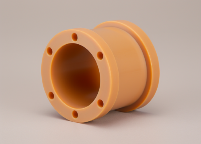 yellow ptfe turning part